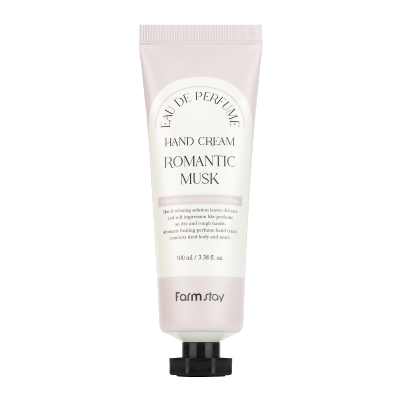 Парфюмированный крем для рук с экстрактом вечерней примулы FarmStay EAU DE Perfume Hand Cream Romantic Musk