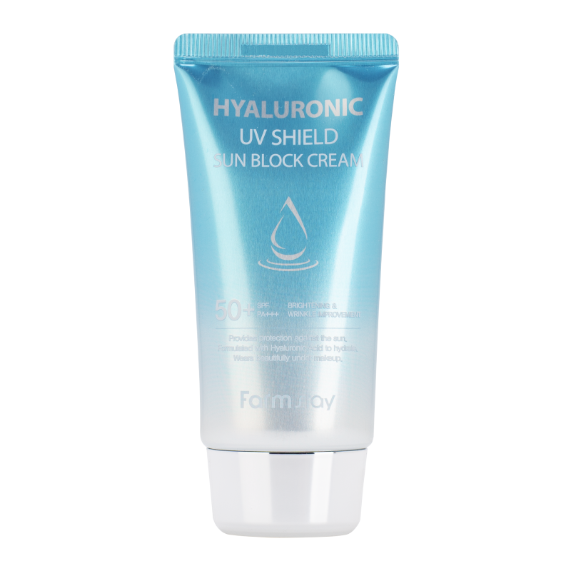 Солнцезащитный крем с гиалуроновой кислотой SPF50+/PA+++ FarmStay Hyaluronic UV Shield Sun Block Cream SPF 50/PA+++