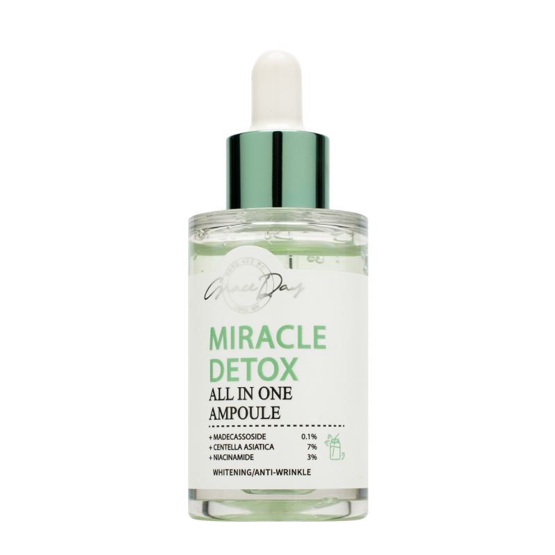 Успокаивающая сыворотка с экстрактом центеллы азиатской Grace Day Miracle Detox All In One Ampoule