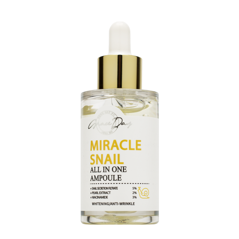 Восстанавливающая сыворотка с муцином улитки Grace Day Miracle Snail All In One Ampoule