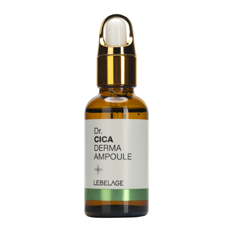 Успокаивающая ампульная сыворотка с центеллой азиатской LEBELAGE Dr. Cica Derma Ampoule
