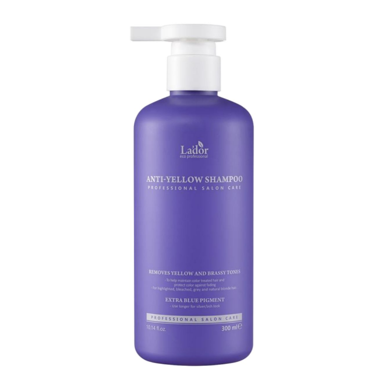 Фиолетовый оттеночный шампунь для нейтрализации желтизны Lador Anti Yellow Shampoo