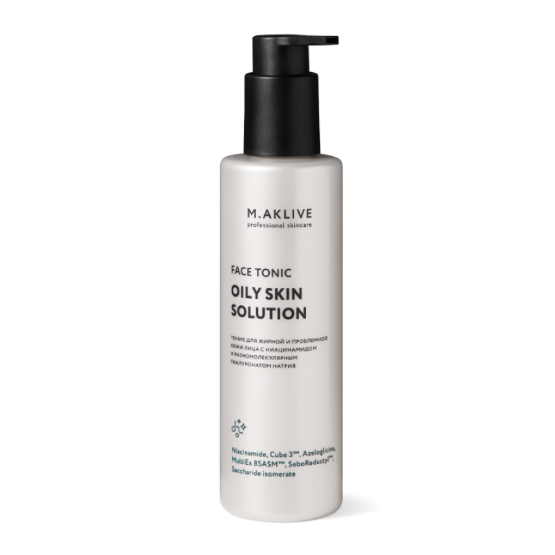 Тоник для лица "Решение для жирной кожи" M.Aklive Face Tonic Oily Skin Solution
