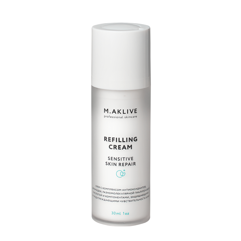 Легкий напитывающий крем "Восстановление чувствительной кожи" M.Aklive Refilling Cream Sensitive Skin Repair