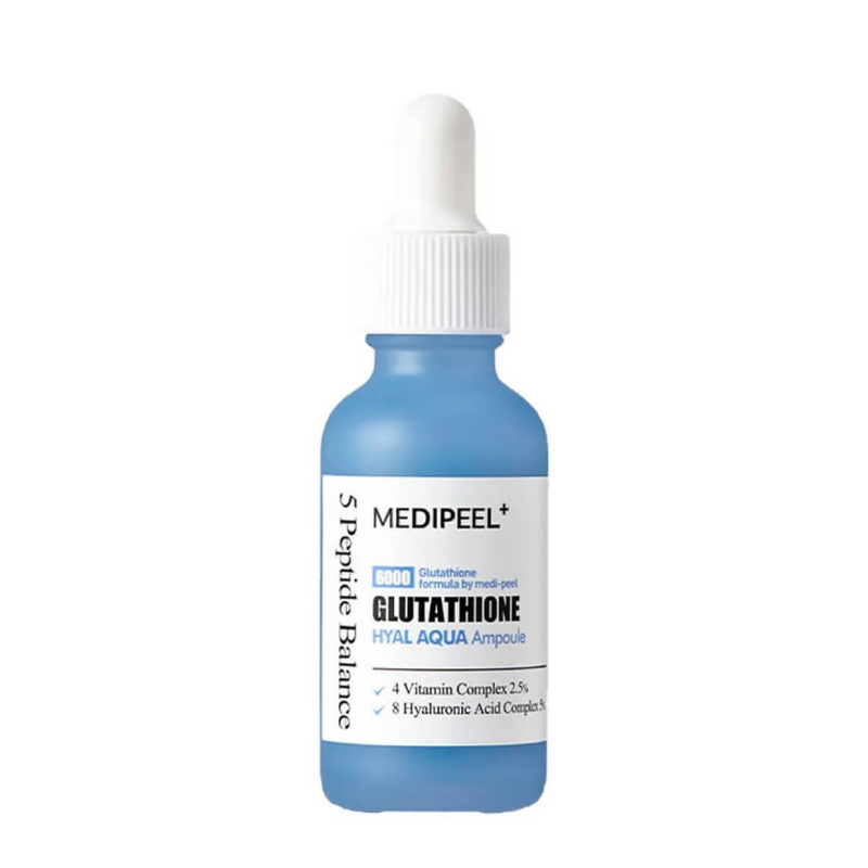 Осветляющая сыворотка с глутатионом и гиалуроновым комплексом MEDI-PEEL Glutathione Hyal Aqua Foaming Ampoule