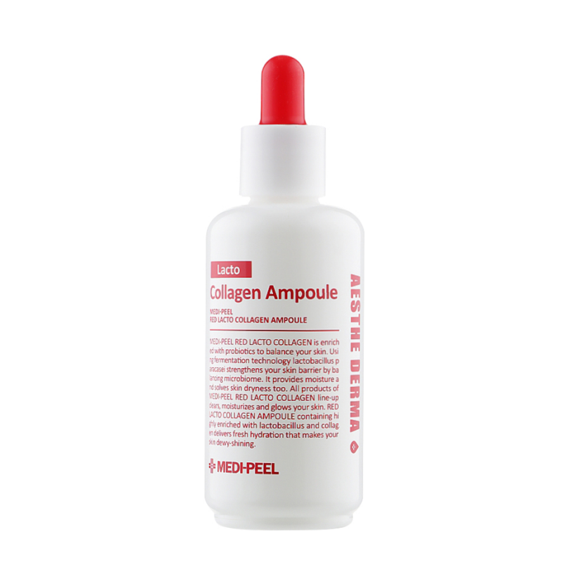 Омолаживающая сыворотка с коллагеном, лактобактериями и пептидами  MEDI-PEEL Red Lacto Collagen Ampoule