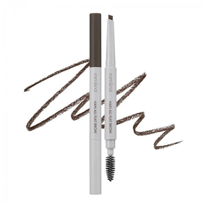 Карандаш для бровей ROM&ND Han All Flat Brow w1 Gentle Brown