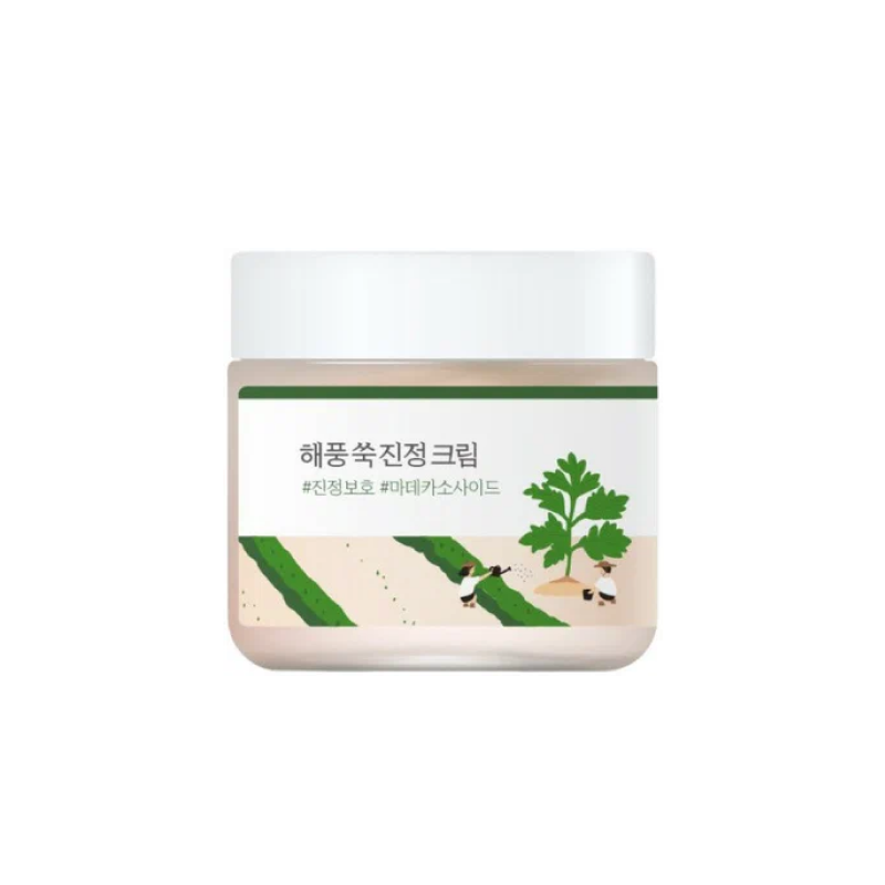 Лёгкий успокаивающий крем с полынью Round Lab Mugwort Calming Cream