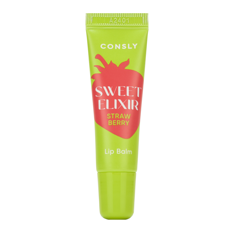 Бальзам для губ с экстрактом клубники Consly SWEET ELIXIR Strawberry Lip Balm