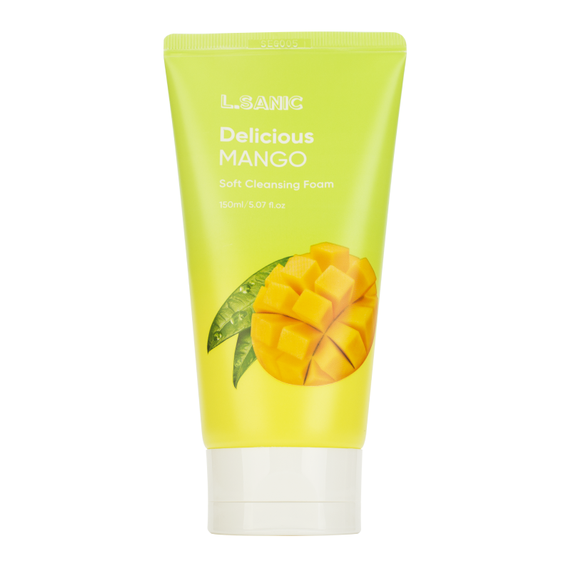 Очищающая пенка для умывания с экстрактом манго L.Sanic Delicious Mango Soft Cleansing Foam