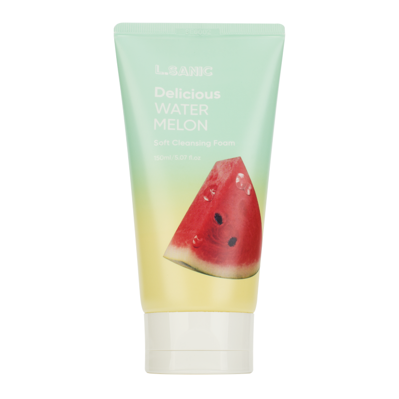 Очищающая пенка для умывания с экстрактом арбуза L.Sanic Delicious Watermelon Soft Cleansing Foam