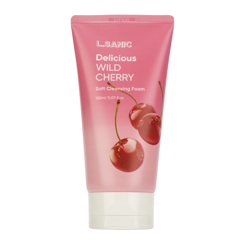 Очищающая пенка для умывания с экстрактом дикой вишни L.Sanic Delicious Wild Cherry Soft Cleansing Foam