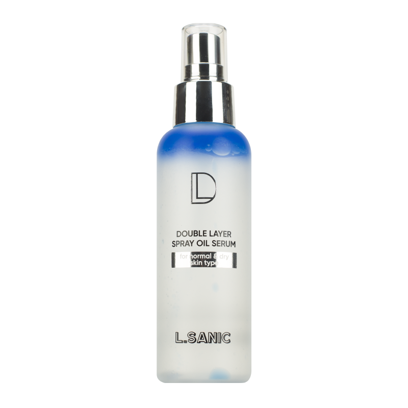 Двухфазная сыворотка-мист с гиалуроновой кислотой и пептидами L.Sanic Double Layer Hyaluronic Acid & Multipeptide Spray Oil Serum
