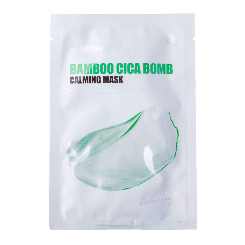 Успокаивающая маска с&nbsp;центеллой и&nbsp;бамбуком MEDI-PEEL Bamboo Cica Bomb Calming Mask