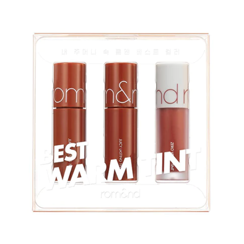 Набор мини-тинтов в тёплых тонах ROM&ND Best Tint Edition 01 Warm Tone Pick