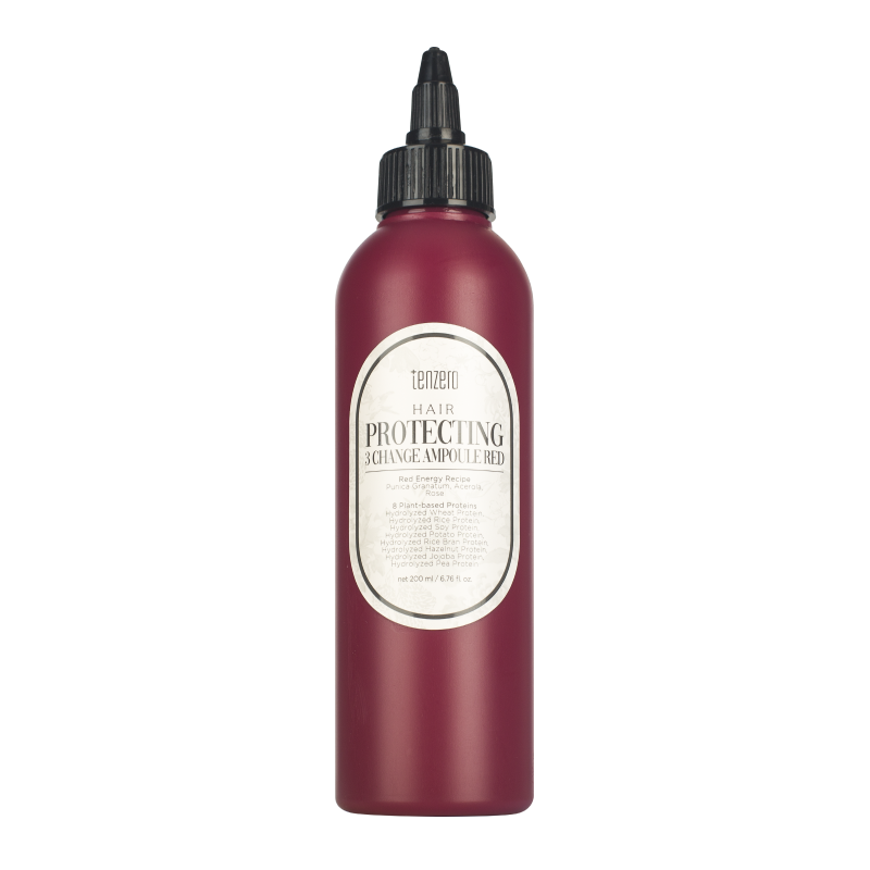 Филлер для поврежденных волос TENZERO Hair Protecting 3 Change Ampoule Red