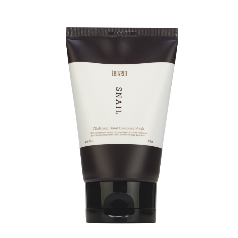 Ночная антивозрастная маска с муцином улитки TENZERO Vitalizing Snail Sleeping Mask 2X