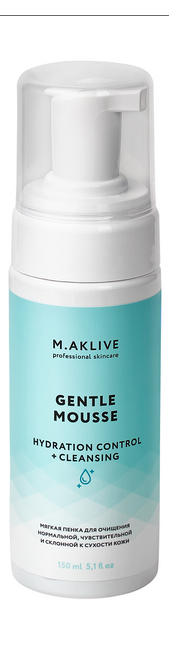 Пенка для умывания "Контроль увлажнения" M.Aklive Gentle Mousse Hydration Control + Cleansing