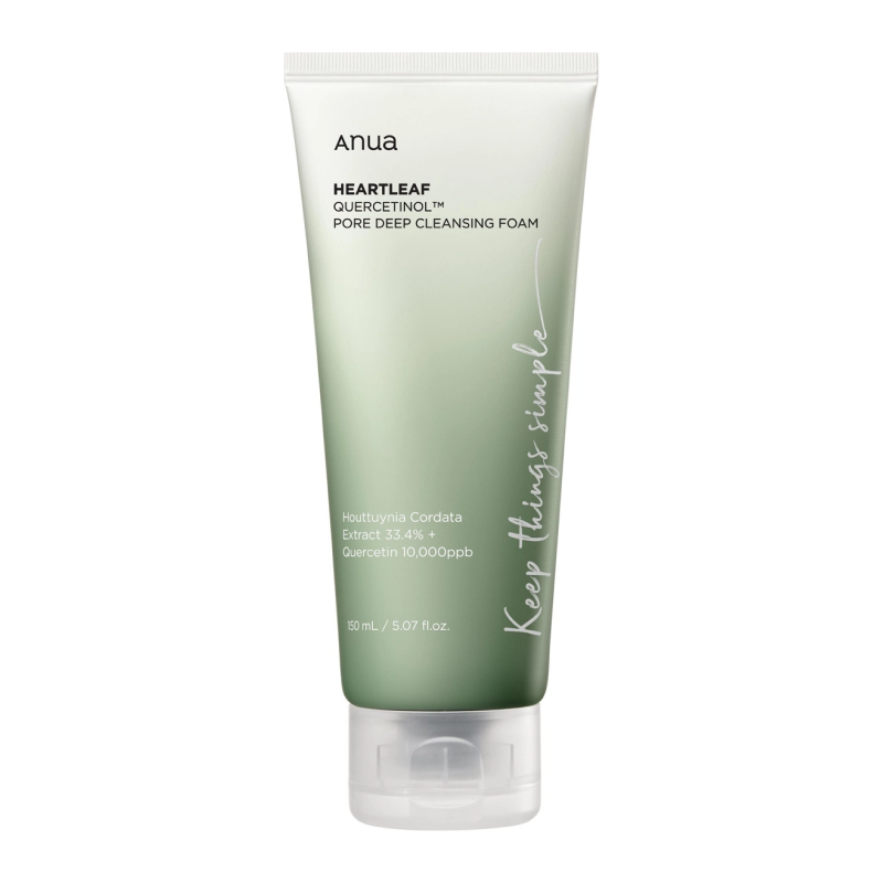 Пенка-скраб с кверцетинолом для глубокого очищения пор Anua Heartleaf Quercetinol Pore Deep Cleansing Foam