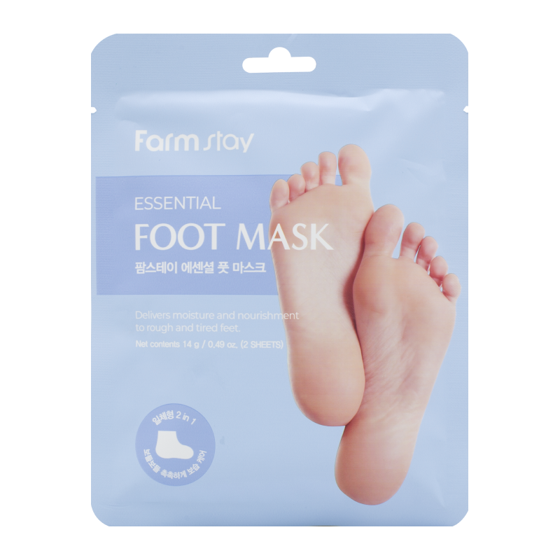 Восстанавливающая маска-носочки для ног FarmStay Essential Foot Mask