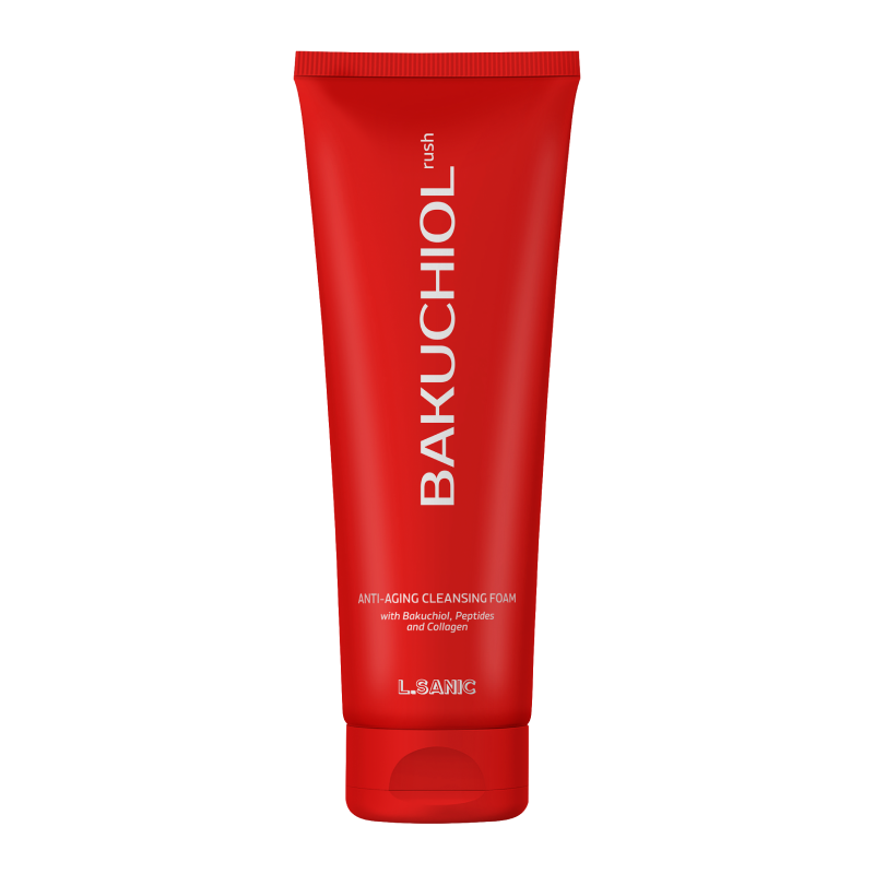 Пенка для умывания лица с бакучиолом и витаминным комплексом L.Sanic Bakuchiol Rush Anti-Aging Cleansing Foam