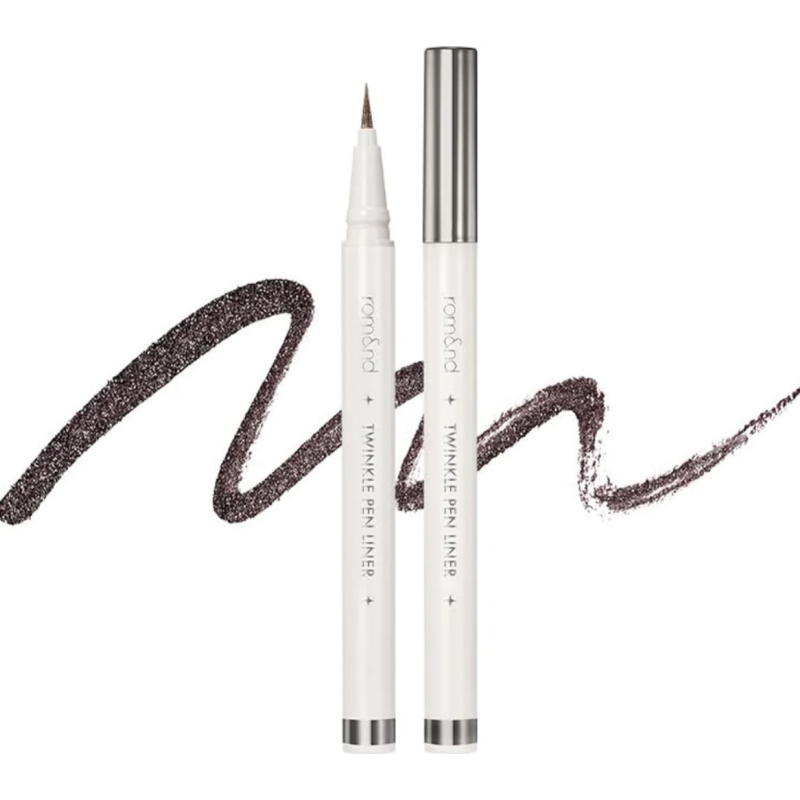 Сияющая подводка для век ROM&ND Twinkle Pen Liner 04 Midnight Ash