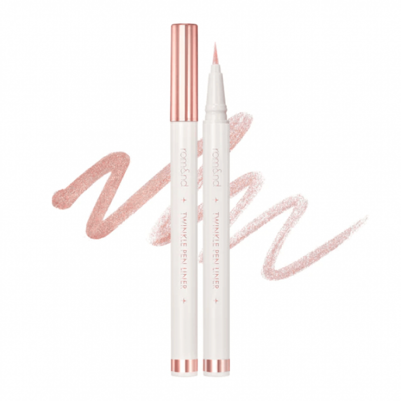 Сияющая подводка для век ROM&ND Twinkle Pen Liner 03 Rosy Sparkle