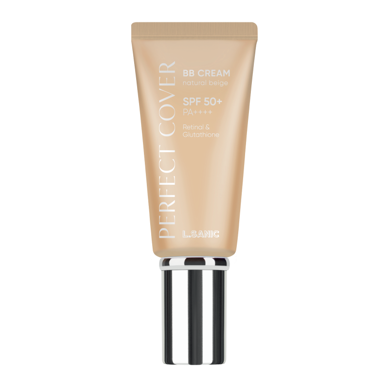 ВВ-крем «Совершенный уход» SPF50+/PA++++ Натуральный бежевый L.Sanic Perfect Cover Retinal & Glutathione BB cream SPF 50+ PА++++