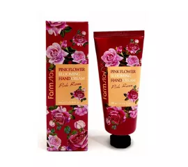 Крем для рук, 100 мл Farmstay Pink Flower Blooming Hand Cream Pink Rose