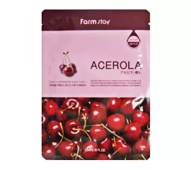 Тканевая маска для лица с ацеролой FarmStay Visible Difference Mask Sheet Acerola