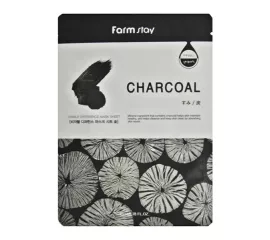 Тканевая маска для лица с уголем FarmStay Visible Difference Mask Sheet Charcoal
