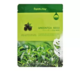 Тканевая маска для лица с зелёным чаем FarmStay Visible Difference Mask Sheet Green Tea