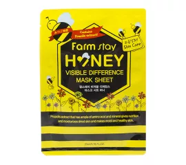 Тканевая маска для лица с мёдом FarmStay Visible Difference Mask Sheet Honey
