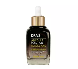 Восстанавливающая ампульная сыворотка с муцином чёрной улитки FarmStay DR-V8 Ampoule Solution Black Snail