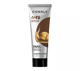 Пенка с муцином улитки для проблемной кожи  Consly Snail Mucus Regenerating Creamy Cleansing Foam