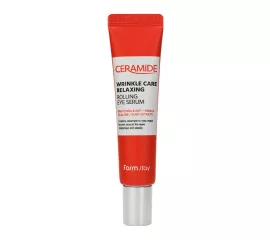 Укрепляющая сыворотка для кожи вокруг глаз с керамидами FarmStay Ceramide Wrinkle Care Relaxing Rolling Eye Serum