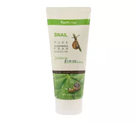 Пенка с муцином улитки  FarmStay Snail Pure Cleansing Foam