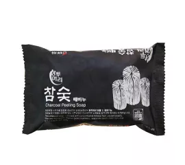 Мыло с древесным углём Juno Sangtumeori Charcoal Peeling Soap