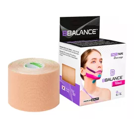 Вискозный кинезиотейп BBTape Silk Face Tape 5см*5м (бежевый)