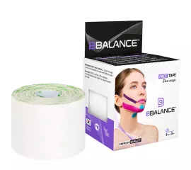 Хлопковый кинезиотейп  BBTape Face Tape 5см*5м (белый)