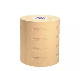 Перфорированный кинезиотейп BBTape Lymph Face 7,5см*5м (бежевый)