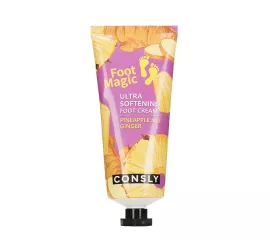 Смягчающий крем для ног с экстрактом ананаса и имбиря Consly Ultra Softening Foot Cream