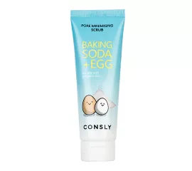 Очищающий скраб с содой и яичным белком  Consly Baking Soda & Egg Pore Minimising Scrub
