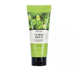 Балансирующая пенка для умывания с зелёным чаем LEBELAGE Green Tea Balancing Cleansing Foam