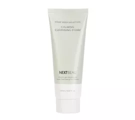 Пенка с маслом конопли для чувствительной кожи  NEXTBEAU Hemp Seed Solution Calming Cleansing Foam