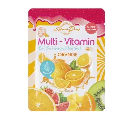 Тканевая маска с экстрактом апельсина Grace Day Multi-Vitamin Orange Mask Pack