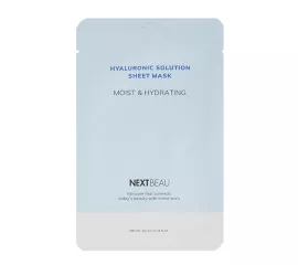 Увлажняющая тканевая маска с гиалуроновой кислотой NEXTBEAU Hyaluronic Solution Sheet Mask Moist & Hydrating