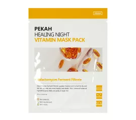 Вечерняя витаминная тканевая маска PEKAH Healing Night Vitamin Mask Pack