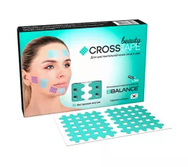 Кросс-тейп для чувствительной кожи (2,1см*2,7см)
 BBalance CROSS TAPE BEAUTY (тип А) 2,1см*2,7см, 180 шт. мята