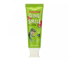 Детская зубная паста со вкусом арбуза Consly DINO's SMILE Kids Gel Toothpaste with Xylitol and Watermelon